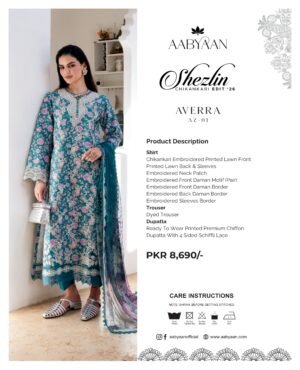 Aabyaan Shezlin Chikankari 26 | AZ-01