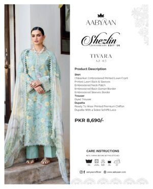 Aabyaan Shezlin Chikankari 26 | AZ-03