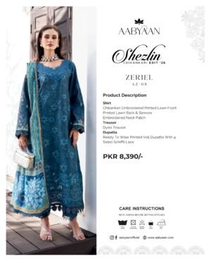 Aabyaan Shezlin Chikankari 26 | AZ-08