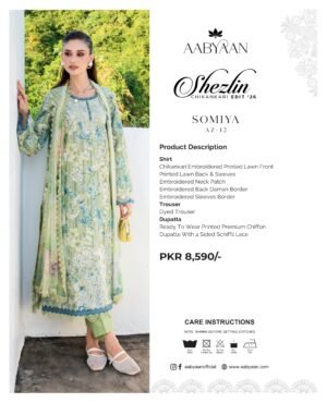 Aabyaan Shezlin Chikankari 26 | AZ-12
