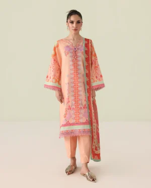 Roheenaz Rosette Lawn 26 | Warm Horizon