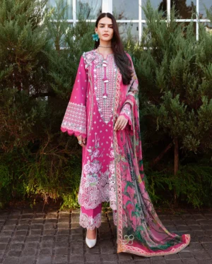 Mushq Amoi Luxury Lawn 26 | Blushing Rose