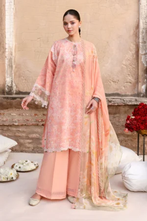 Cross Stitch Eid Lawn 26 | MUTED BLUSH