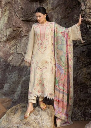 SFK Siira Luxury Lawn 26 | Sunehri