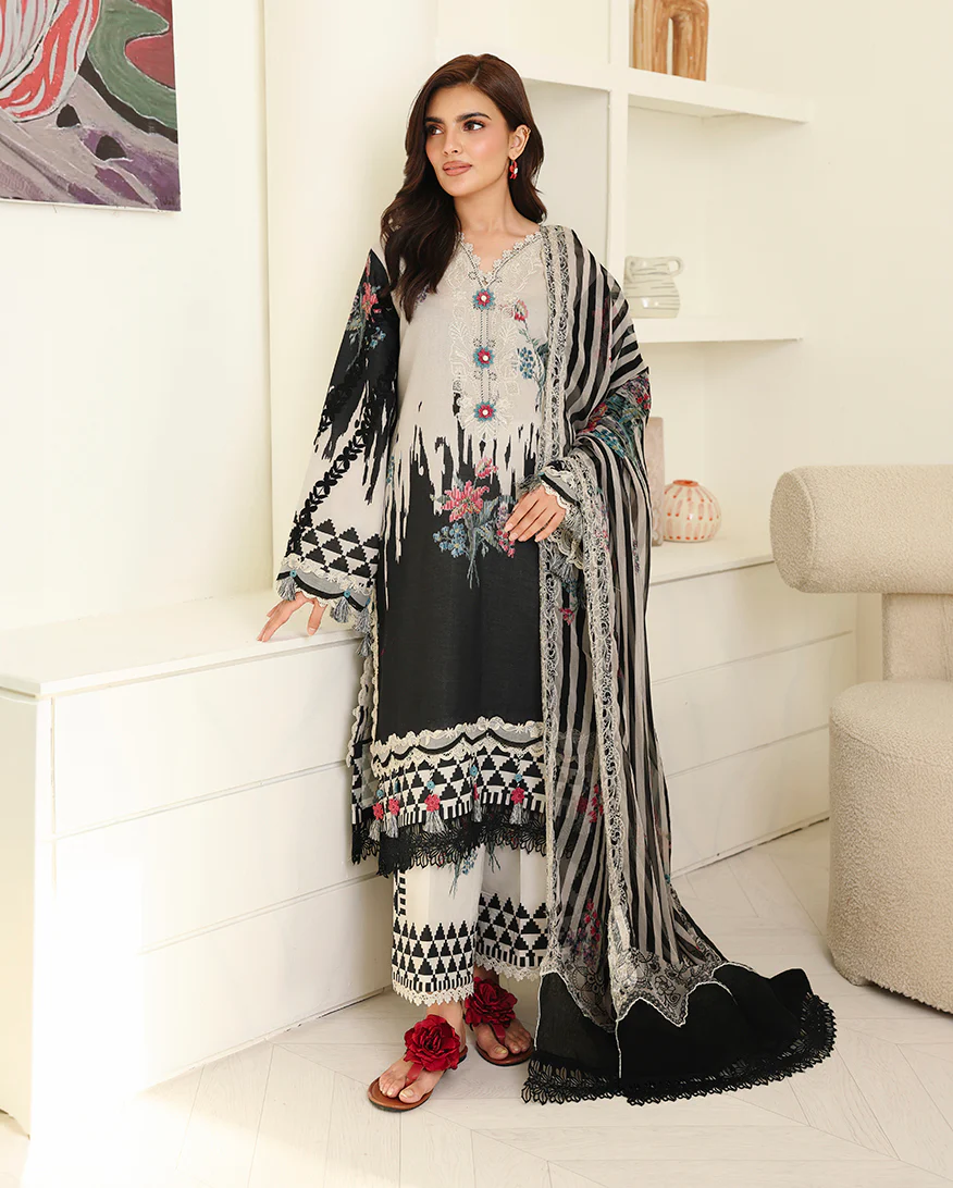Roheenaz Petals In Print 26 | Black Petals