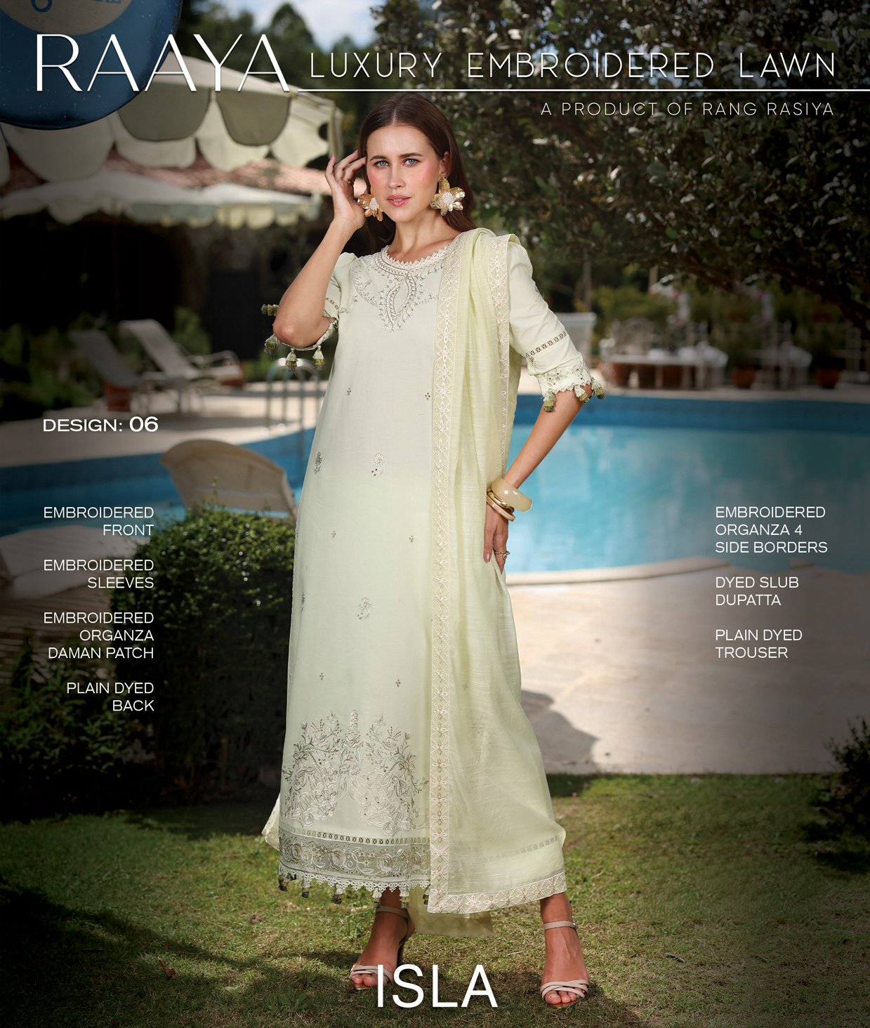 Rang Rasiya Raaya Embroidered Lawn | ISLA