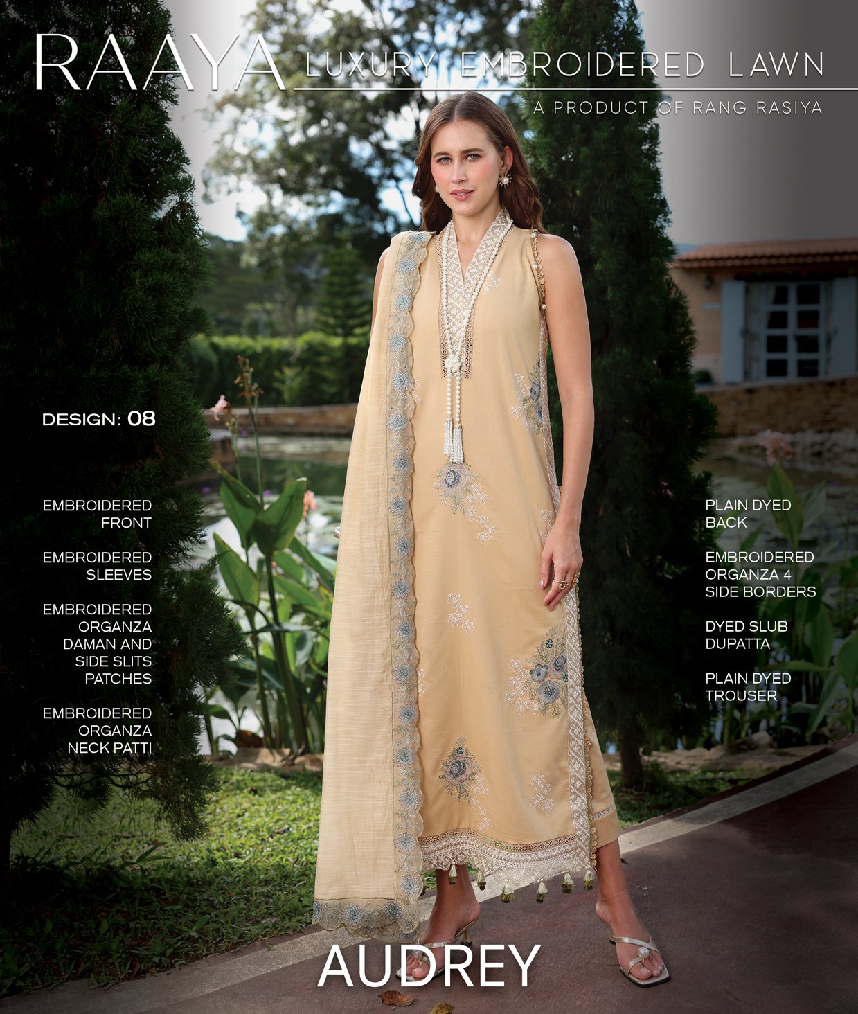 Rang Rasiya Raaya Embroidered Lawn | AUDREY
