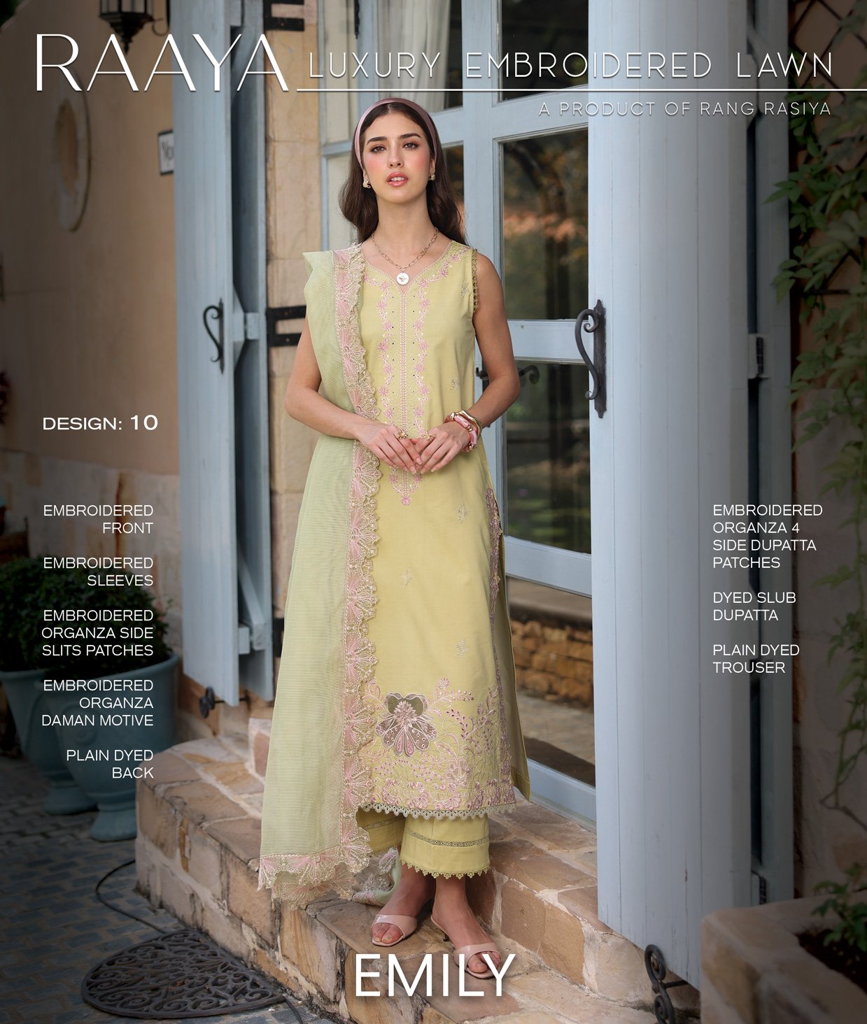 Rang Rasiya Raaya Embroidered Lawn | EMILY