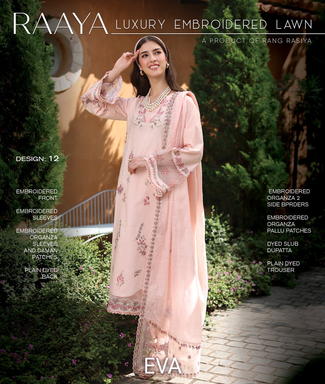 Rang Rasiya Raaya Embroidered Lawn | EVA